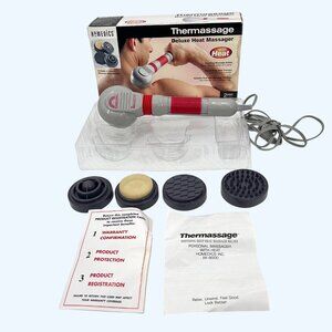 Homedics Thermassage Deluxe Heat Massager W/ 4 Attachments